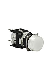 D050YXB, Сигнальная арматура 16 мм, круглая 12-24 AC/DC белая