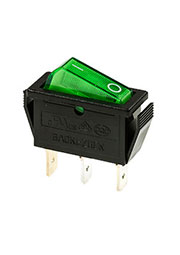 791 ПЕРЕКЛЮЧАТЕЛЬ 3 КОНТ. 250В/15.0А ЗЕЛЕНЫЙ