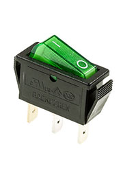 791 ПЕРЕКЛЮЧАТЕЛЬ 3 КОНТ. 12В ЗЕЛЕНЫЙ