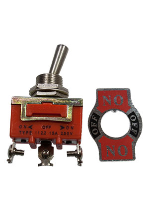 KN3(C)-103, тумблер ON-OFF-ON 3 контакта 250В 15А