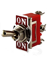 SQ0703-0028, переключатель-тумблер ON-OFF-ON 1 группа контактов 1122 (П2Т-1)