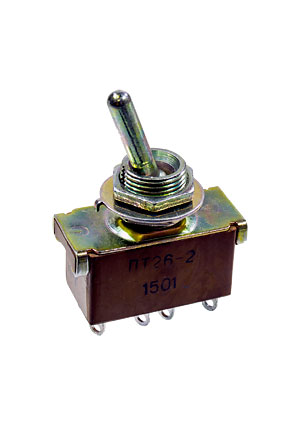 ПТ26-2, тумблер рычажный с рез. протектором (22-23г.)