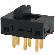 1-1437575-5, (SSA12G) SW SLIDE 1 POLE 2 POS переключатель