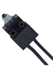 HD110V01A12AR, микропереключатель плунжер герметичный SPNO 12В 0.1А боковое крепление кабель  -40 85