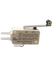 V19T16-EZ400A06, микропереключатель SPDT лапка с роликом 250В 16A фастон 4,7мм 4.92N