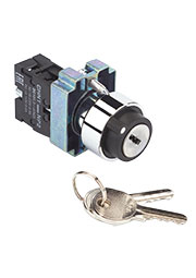 573987, Переключатель NP2-BG41, 2 положения возвратом, 1НО, IP40