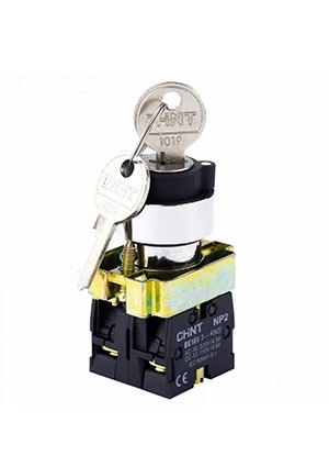 574854, Переключатель NP2-BG25, 2 положения с фиксацией, 1НЗ +1НО IP40