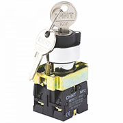 574319, Переключатель NP2-BG35D, 3 положения с фиксацией, 1НЗ +1НО IP40