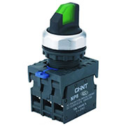 667132, Переключатель без подсветки NP8-11X/213, 2 положения фиксацией, зеленый, 1НО+1НЗ, IP65