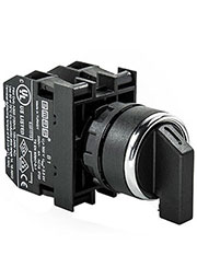 B101SL20Y, Переключатель 0-1 с фиксацией чёрный (2НО) B101SL20Y