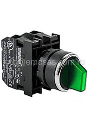 B101SL32Y, Переключатель 2-0-1 без фиксации зеленый (2НО)