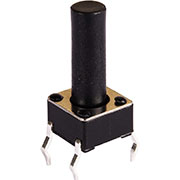 0613HIM-130G-G, кнопка тактовая 6х6 h=13мм (аналог TS-A6PS-130)