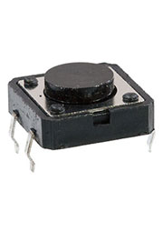 1201-12124.30, Кнопка тактовая, 12х12мм, h=4.30мм