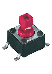 DTSM-644R-V-T/R, кнопка тактовая SMT 6x6 H 7.3мм 160gf