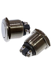 SC-988 A, Кнопка антивандальная металл 19мм 250В/2А