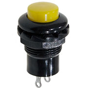 202Y, кнопка 250В/2А желтая без фиксации