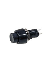 204BlN, кнопка 250В/2А черная без фиксации (DS-450)