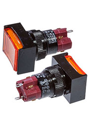 D16LAT2-1ABOO, кнопка с фиксацией 250В 5А