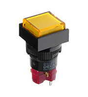 D16LMS1-1ABOY, кнопка без фиксации 250В 5А