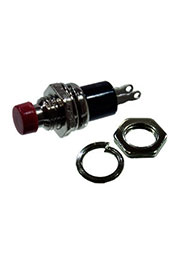 L-KLS7-PBS-004C-R, кнопка без фиксации ON-(OFF) 250В 1А красная