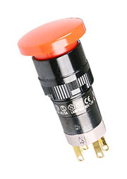 P16LAR3-1ABJR, кнопка с фиксацией 240В 4А