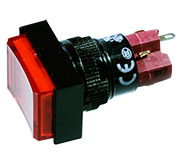 D16LMT1-1ABCR, кнопка без фиксации 250В 5А