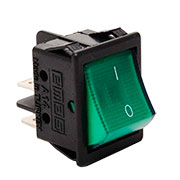 A14B1Y11, Выключатель с подсветкой зеленый (аналог R595BGNBT2-G)