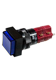 D16LAS1-2ABGB, переключатель с голубой подсветкой