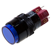 D16LAR1-1abJB, кнопка с фиксацией и LED подсветкой 250В 5А