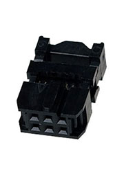 IDC-06F, гнездо на шлейф шаг 2.54мм (L-KLS1-204-06-B)