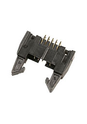 IDCC-10MS(SCM-10), вилка на плату шаг 2.54мм с защелками (119-10GSK)