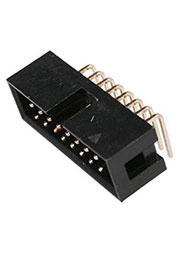BH-16R(IDC-16MR), вилка на плату шаг 2.54мм угловая (118-A-16GRK)