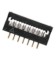 FDC-14, вилка на плату и на шлейф шаг 2.54мм (123-14GK)