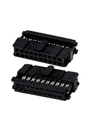 1658621-4, AMP-Latch-20 розетка на шлейф 2,54мм с крышк.б/ф