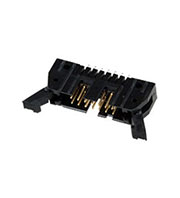 5499910-2, AMP-Latch-14 вилка на плату прям.2.54мм с защелкой