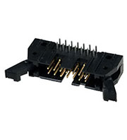 5499913-2, AMP-Latch-14 вилка на плату угл. 2.54мм с защелкой