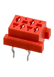 7-215079-4, Micro-Match-4 розетка на плату прямая 1.27мм