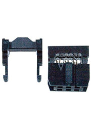 IDC-06F, гнездо на шлейф шаг 2.54мм (аналог DS1016-06MA2BB)