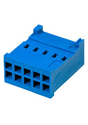 281839-5, каб.розетка 2х5 контактов 2.54мм AMPMODU HE13 HE14