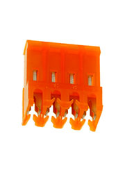 3-640599-4, проходная каб.розетка 1х4 контакта 3,96 мм MTA-156