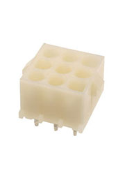 350586-1, UMNL вилка на плату 3х3 контакта шаг 6.35 мм