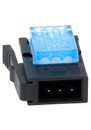 37103-A165-00E, IDC вилка на кабель 3 контакта шаг 2мм синяя