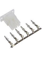 63080-6P (42021), корпус вилки 6 контактов MLX 6.35мм