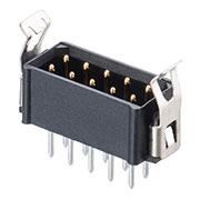 M80-8531042, вилка на плату 2х5 контактов, шаг 3мм, с защелкой