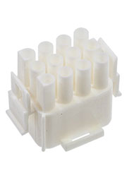 350735-4, 12P UMNL PLUG HSG UL94VO