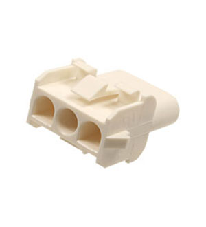 350767-1, корпус розетки на кабель без контактов 1х3 контакта 6.35мм