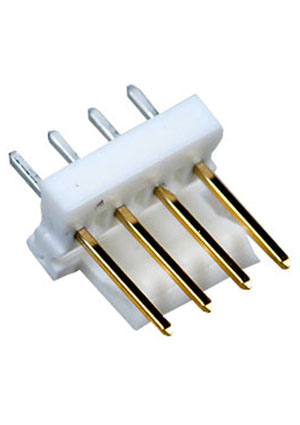641215-4, MTA-100 вилка на плату 4 контакта
