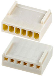 HU-6, розетка на кабель шаг 2.54м H2510-06PYC000R