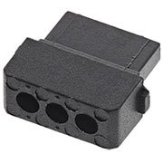M80-8980305, Conn Housing SKT 3 POS 2mm Crimp ST Cable Mount Bag