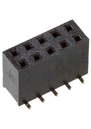 ZL264-10DG, гнездо на плату SMD шаг 2.54мм 2х5 контактов